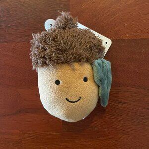 Small Dog Toy: 5-inch Plush Squeaky Acorn Toy